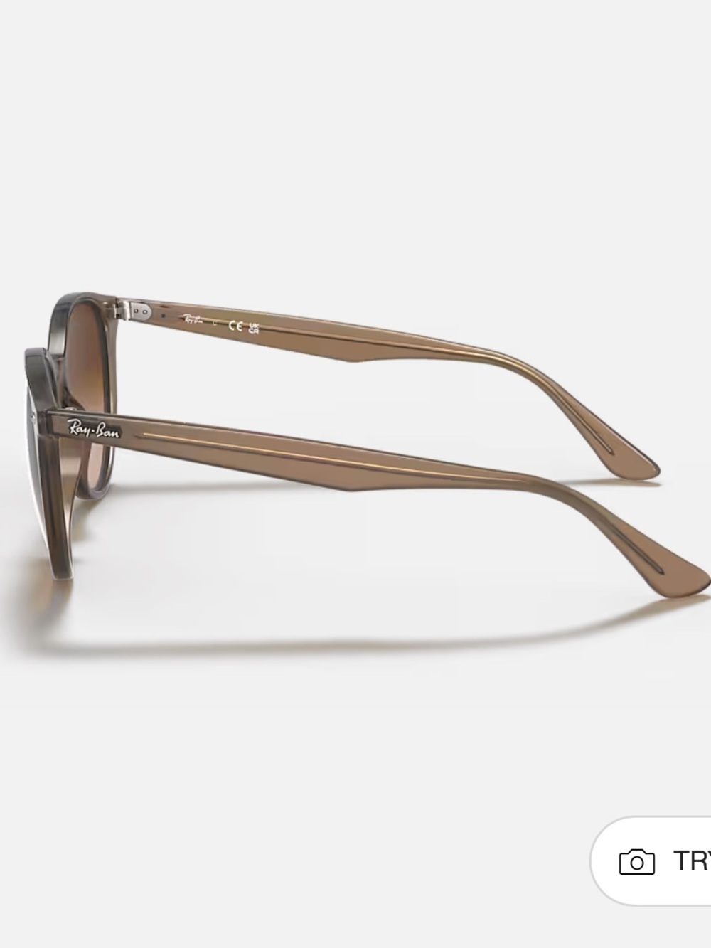Ray-Ban Women's Taupe Round Sunglasses with Brown Gradient Lenses - Picture 7 of 13
